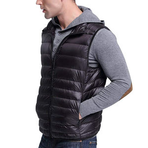 แจ็กเก็ตขนเป็ดแขนกุดหนาเบากันลมผ้าแคนวาสเคลือบสำหรับฤดูหนาวเป็นมิตรกับสิ่งแวดล้อม - Product Image 4