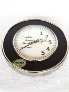 Reloj de pared de estilo náutico marino clásico Diseño de cuarzo con acabado de rejilla para espacio de oficina - Product Image 2