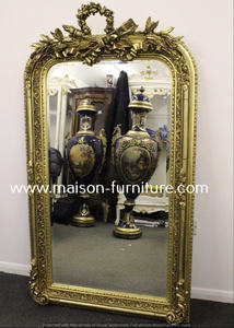 Espejo de pared con marco de hoja de oro antiguo, espejo de pared francés de lujo, más brillante, precio económico - Product Image 6