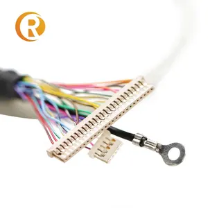 Custom 20 30 40 Pin Connector Lvds Kabel Voor Lcd Paneel Met Tab