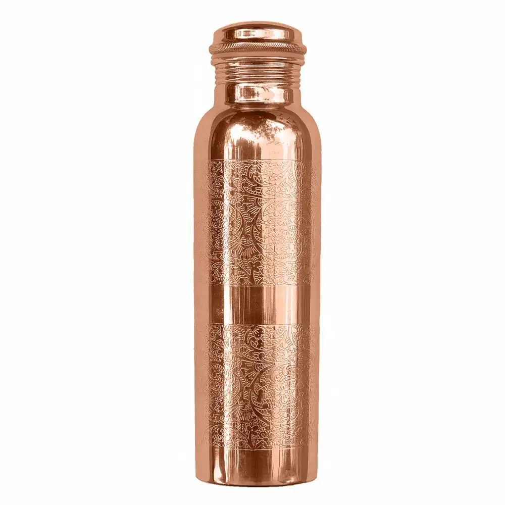 Copper water bottle india pure 1000 ml 100% Pure drink with ayurvedic health benefits perfect for gifting and yoga