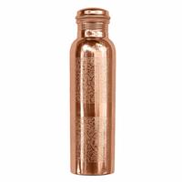 Bouteille d'eau en cuivre d'Inde pure 1000 ml, 100% pure, avec bienfaits ayurvédiques pour la santé, idéale pour offrir en cadeau et pour le yoga