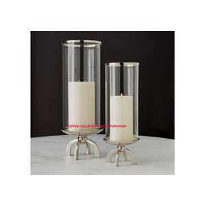 แท่นเทียนเฮอริเคนทำมือแบบหรูหราดีไซน์ใหม่สำหรับงานแต่งงานหรือตกแต่งบ้าน - Product Image 1