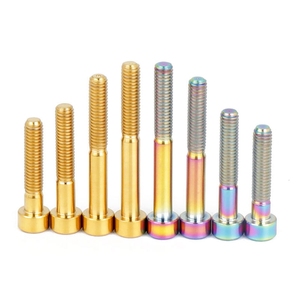 Tornillo <span class=keywords><strong>Dental</strong></span> anodizado, poste de brida M7, <span class=keywords><strong>Perno</strong></span> de acero de 12 puntos Gr5, pernos de titanio para motocicleta - Product Image 5