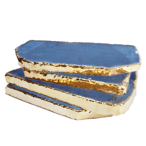 Dessous de verre brésiliens décoratifs en pierre taillée Quartz de qualité supérieure avec finition élégante - Product Image 3