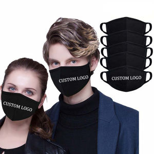 Fast delivery custom logo brand reusable washable <b>men</b> women adult kids size mix color cotton polyester facemask - Product Image 6