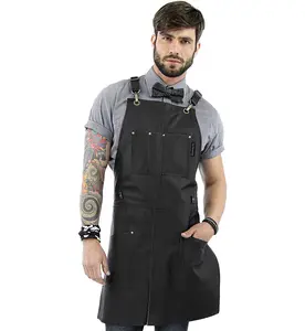 salon barber hairdresser apron Top Grade Leather BBQ Cooking Apron at Best Price