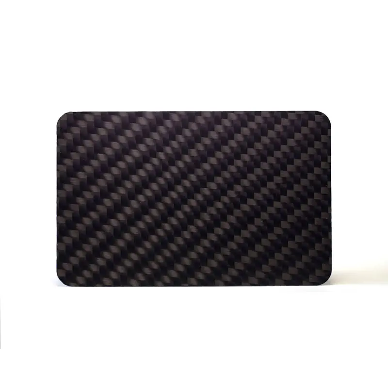 Чистый логотип на заказ, карбоновые матовые черные металлические визитные карточки