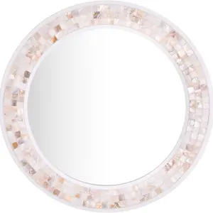 Miroir mural rond en mère de perle, conception naturelle de haute qualité, nouveau design, de qualité supérieure, pour l'entrée du salon du Vietnam