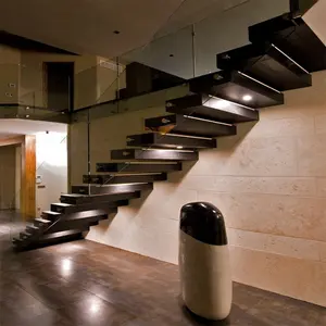 تصميم نظام الدرج العائم الكامل من شركة treppen الألمانية, تصميم خفية ، عتمة ناتئة ، الدرج العائم