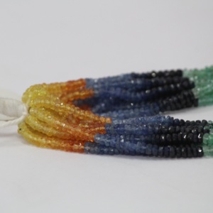 Perles rondes en pierres précieuses naturelles multicolores de 3 mm, saphir, rubis, émeraude, pour la fabrication de bijoux, en ligne en Inde, 2025 - Product Image 3