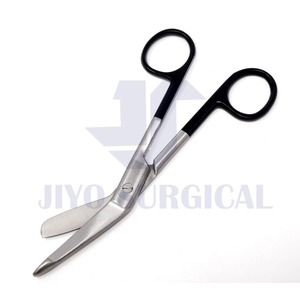 Ciseaux à bandage avec poignée de couleur enduite de poudre | Ciseaux de premiers soins et médicaux en acier inoxydable - Product Image 5