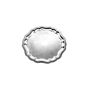 Best Quality <b>Round</b> Stainless Steel <b>Tray</b> Home Decorative Best Grade Customized <b>Serving</b> <b>Tray</b> for Kitchen Use - Product Image 1