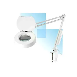 High quality medical magnifying lamp, magnify glass with light on stand Lighted magnifying glass with stand