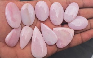 Cabujón suelto de ópalo Rosa semiprecioso - Product Image 5