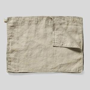 Quân đội màu xanh lá cây 100% tinh khiết Linen placemat handmade thân thiện với môi rắn Mô hình có thể giặt và tái sử dụng cho gia đình hoặc đám cưới sử dụng - Product Image 3