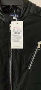 Vestes en coton teintes en pièce, coupe-vent à col montant et fermeture éclair intégrale, manches longues pour hommes, marques authentiques - Product Image 3