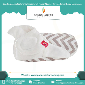 Baby <b>Booties</b> Wholesale Factory Price Cotton Baby <b>Booties</b> With Custom Logo - Product Image 2