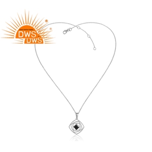 Labyrinthe — pendentif en argent Sterling pour fille, fabrication de bijoux avec pierres précieuses d'illusion, - Product Image 2