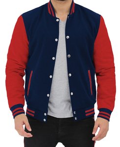 Quality Fleece Wholesale Men Custom Cotton Fleece Baseball <b>Jacket</b> Letterman Blank Varsity <b>Jacket</b> Custom Logo - Product Image 6