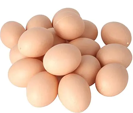 الجملة الطازجة بني طاولة البيض بيض الدجاج.