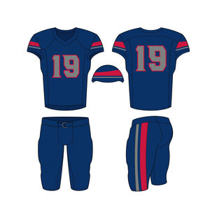 Conjunto de uniformes de fútbol americano de talla grande para jóvenes, ropa deportiva transpirable OEM y servicio personalizable del equipo S - Product Image 1