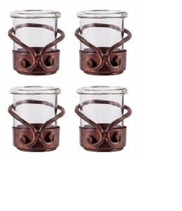 Best quality Decorative <b>Candle</b> Holder Metal Wall <b>Sconce</b> with Glass Cups and Tealight <b>Candles</b> Diwali Decorations Items - Product Image 1