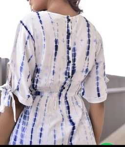 Attrayant nouvelle Sexy vêtements de plage femmes une pièce combinaison casual robe élégante pour les filles cravate teinture barboteuse combinaison - Product Image 4