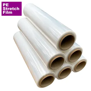 Automated Production Equipment for Transparent Polyolefin Stretch Film Rolls Waterproof Plastic Pallet Film Manufacturing