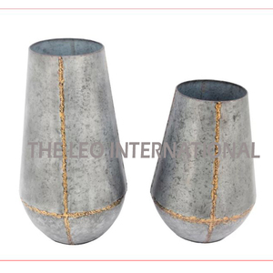 Jarrón de Metal Alto y Brillante para Decoración de Pasillo, Diseño Personalizado con Grabado, Jarrón de Metal Económico - Product Image 5