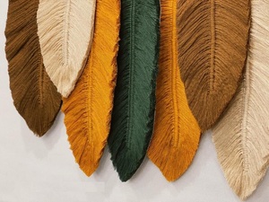 Macramé de Pared Estilo Boho con Hojas para la Mejor Decoración - Product Image 5