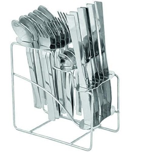 Restaurante Cocina Hecho a mano Decorativo Acabado brillante Juego de cuchara para hoteles y restaurantes Catering Uso Cena Cubiertos - Product Image 1