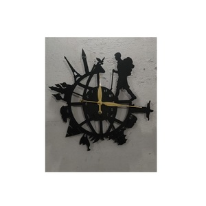 Reloj de pared de Metal de diseñador de Venta caliente cuarzo único decoración del hogar Pantalla de aguja colgante de una sola cara arte de pared para estudio - Product Image 5