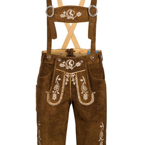 Trachten Lederhosen Herren kurz - oktoberfest bavarois kurz ledertuyau - Product Image 1