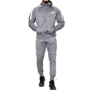 2024 hombres ecológicos de talla grande transpirable de secado rápido invierno gimnasio entrenamiento Fitness chándal correr Jogging conjunto de ropa deportiva - Product Image 1
