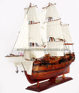 Modèle de bateau à voile en bois HMS / HM BARK ENDEAVOUR - Modèle artisanal - Product Image 2
