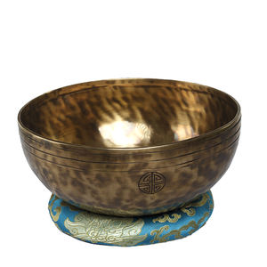 Ensemble de bols chantants en bronze 7 chakras |   Bol chantant tibétain en fonte sculptée imitation antique fait à la main pour la guérison sonore - Product Image 1