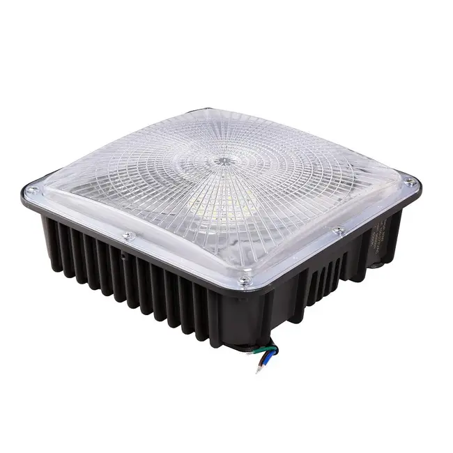 Private Mould Outdoor Waterproof Lens High Quality Square Waterproof Aluminum 50W 60W 75W 80W 100W led gas station canopy lights