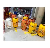 Lanterne ovale du Vietnam en bambou et soie, nouveauté, bon prix, lanterne décorative Hoi An en soie, lampe décorative faite à la main