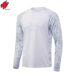 Custom Fishing Shirts <b>Sun</b> <b>Protection</b> Quick Dry Men's Fishing Hoodie Shirt Wholesale Sailing <b>Clothing</b> UV Performance Fishing Wear - Product Image 1