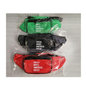 Sac banane mode unisexe sac de taille motif à pois logo personnalisé acceptable fonction antivol fermeture à glissière en polyester boîte sacs - Product Image 2