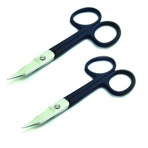 Ciseaux à cuticules professionnels à pointe extra fine en acier inoxydable pour le soin des ongles - Product Image 1