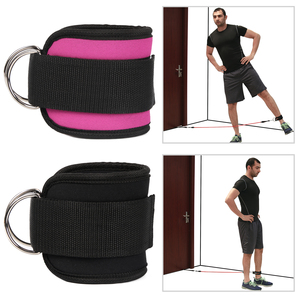 Puños de neopreno Premium con doble anillo en D Correas de tobillo ajustables Mejora las piernas Abs Glúteos Protección de entrenamiento para hombres Mujeres - Product Image 4