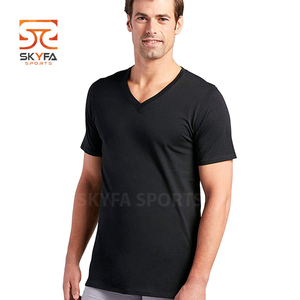 Slim Fit T Shirt Multi Colors Available Sportswear Men's Causal T-shirts Navy Men Wholesale Solid Color - Product Image 1