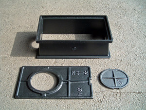 Boîte de protection de compteur d'eau, en fonte, grise, sous le sol, produit de moulage, de mousse, personnalisé tasses - Product Image 4