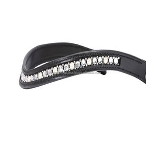 Banda para cejas de caballo de cuero ondulado de alta calidad en forma de U con banda para cejas de caballo de cuero acolchado de cuero suave - Product Image 1