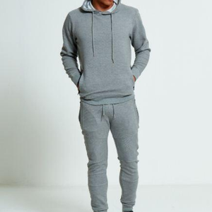 Trajes de jogging para hombre, alta calidad, venta al por mayor, color sólido, chándal con logo personalizado de algodón 100% - Product Image 3