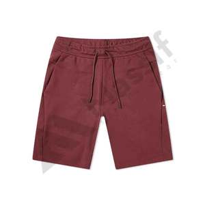 2021 nuevos pantalones cortos personalizados para hombres, entrenamiento de gimnasio, Fitness, sudor, patrón sólido, cintura elástica, 100% algodón - Product Image 3