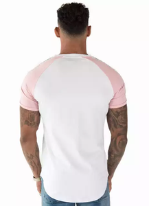 Haute qualité imprimé personnalisé hommes Slim Fit course T-Shirt solide motif Jersey lavé tricoté méthode de tissage pour Sport Gym utilisation - Product Image 2