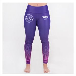 Pantalones de entrenamiento con estampado de sublimación completa para mujer, pantalón con banda elástica, mallas protectoras contra sarpullidos 2025 - Product Image 4